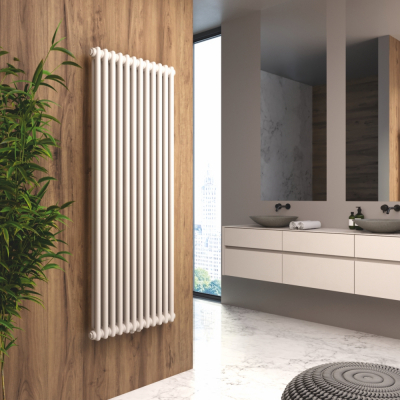 Трубчатый стальной радиатор 2-хколончатый 1800 WH Профкаст (Россия), белый (9016 глянц), нижнее подключение (B50)