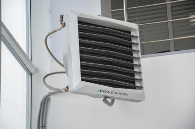 Тепловентилятор водяной Volcano VR EC VTS (Польша), энергоэффективный двигатель