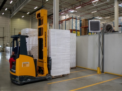 Тепловентилятор водяной Volcano VR EC VTS (Польша), энергоэффективный двигатель