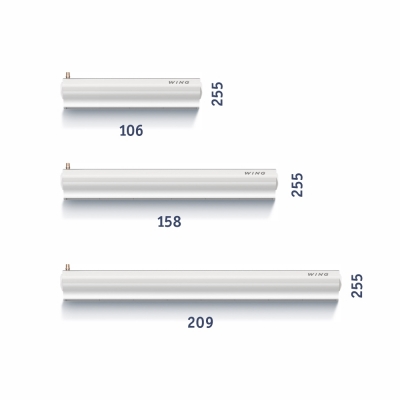 Тепловая завеса Wing W VTS (Польша) водяная, в белом и сером цветах