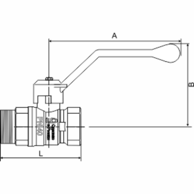 Кран шаровой латунный LD Pride (Россия) ВР-НР