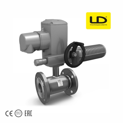Кран шаровой стальной LD (Россия) фланцевый стандартнопроходной для воды и газа